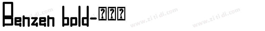 Benzen bold字体转换